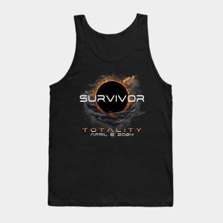 Survivor Totality April 8, 2024 I Survived the Solar Eclipse Tank Top